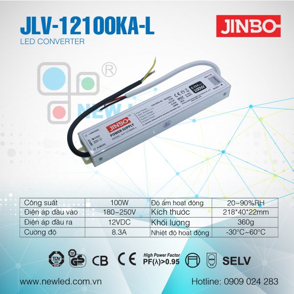 Nguồn Jinbo chống nước 100W