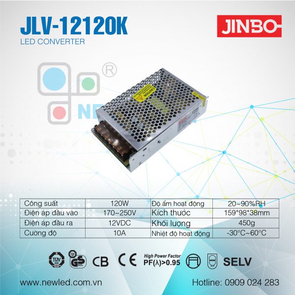 Nguồn Jinbo Tổ ong 120W