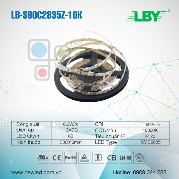 LED dây LBY 60LED/m LB-S60C2835Z-10K ZICZAC