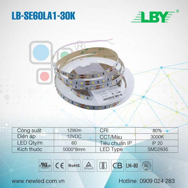 LED dây LBY 60LED/m LB-S60LA1-30K