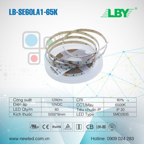 LED dây LBY 60LED/m LB-S60LA1-65K