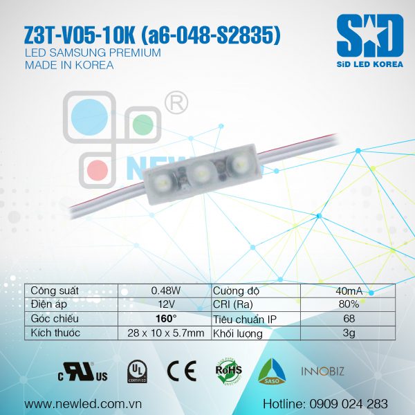 LED Hàn Quốc SiD MINI3 Samsung màu 10K