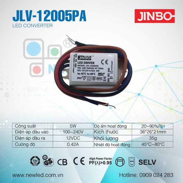 Nguồn Jinbo 5W JLV-12005PA