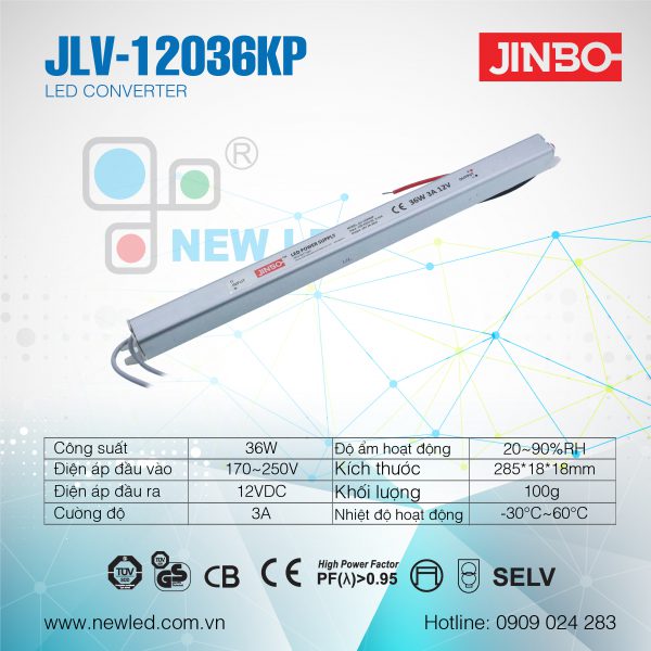 Nguồn Jinbo 36W JLV-12036KP