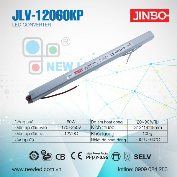 Nguồn Jinbo 60W JLV-12060KP