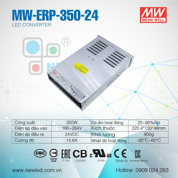 Nguồn Mean Well 350W MW-ERP-350-24